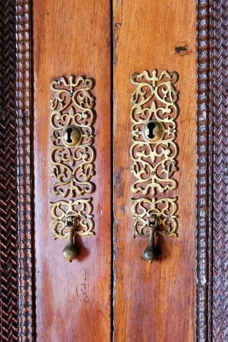 Framed Print : Sintra, Portugal. Europe. Door hardware