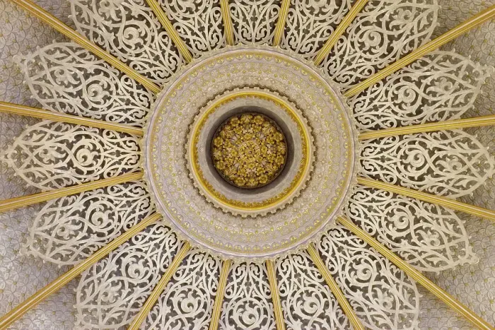 Framed Print : Sintra, Portugal. Monserrate Palace interior. Ceiling detail Framed Print : Sintra, Portugal. Monserrate Palace interior. Ceiling detail