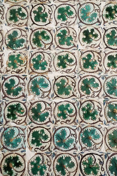 Sintra, Portugal. Old Portuguese tiles with Moorish influence