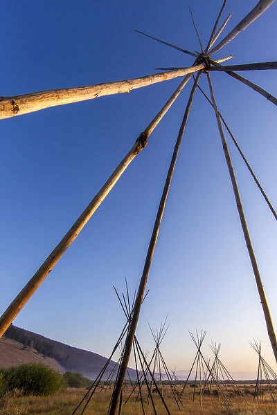Site of Chief Joseph of the Nez Perce campsite at Big Hole National Battlefield, Montana