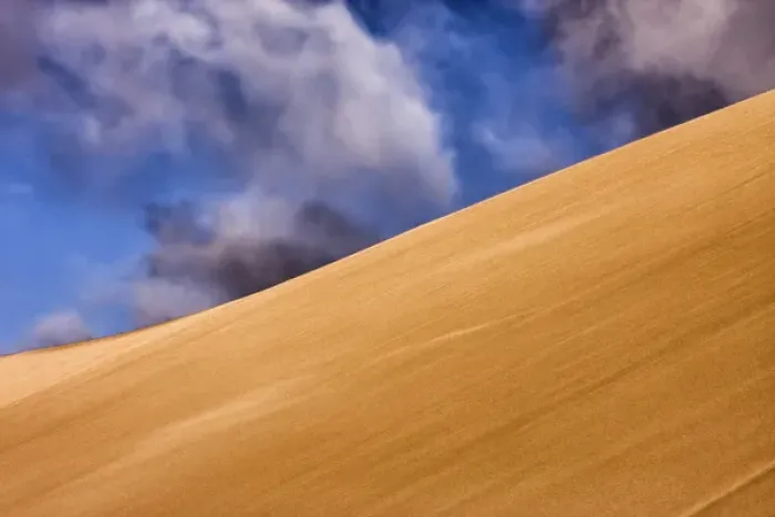 Framed Print : Skeleton Coast, Namibia. Artistic view of sand dunes