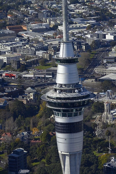 Sky Tower, Auckland, North Island, New Zealand - aerial