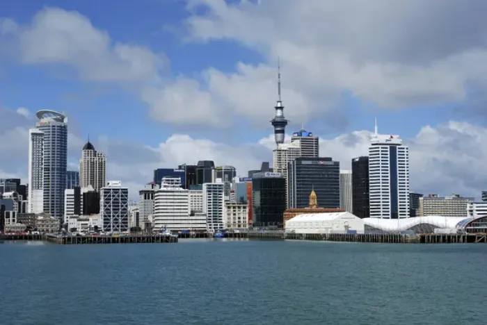 Framed Print : Skyline of downtown Auckland, Auckland, New Zealand Framed Print : Skyline of downtown Auckland, Auckland, New Zealand