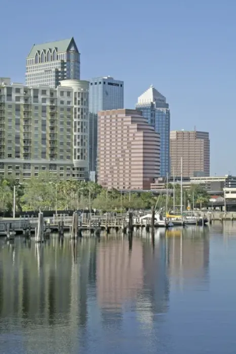 Framed Print : Skyline Hillsborough Bay 2008, Tampa Florida Framed Print : Skyline Hillsborough Bay 2008, Tampa Florida