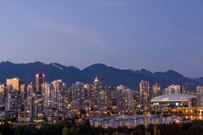 Framed Print : Skyline of Vancouver, BC, Canada Framed Print : Skyline of Vancouver, BC, Canada