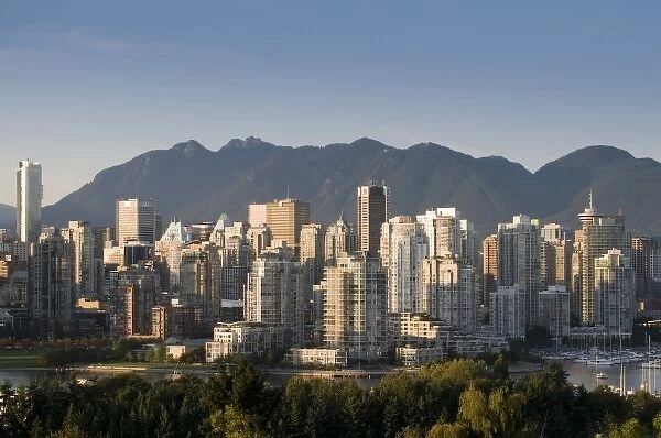 Skyline of Vancouver, BC, Canada