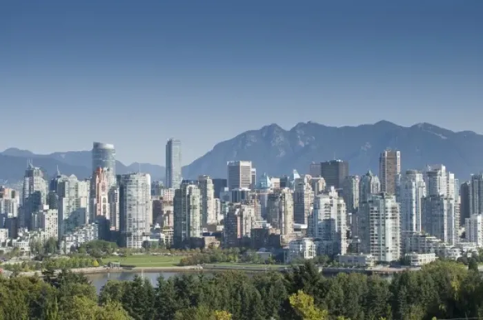 Framed Print : Skyline of Vancouver, BC, Canada Framed Print : Skyline of Vancouver, BC, Canada
