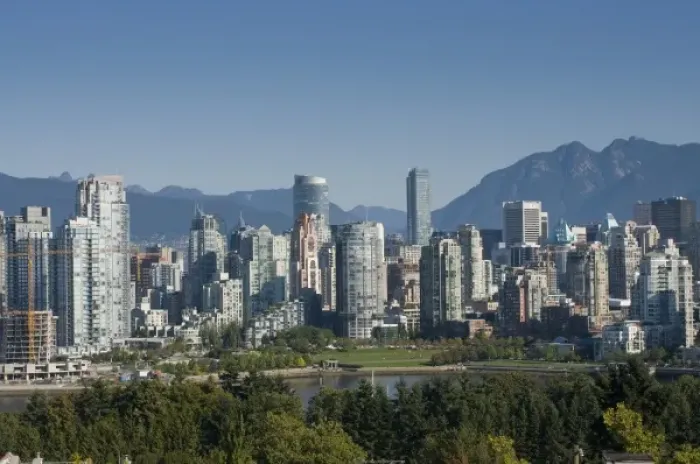 Framed Print : Skyline of Vancouver, BC, Canada Framed Print : Skyline of Vancouver, BC, Canada