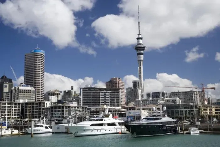 Framed Print : Skytower, Central Business District, Viaduct Basin and Superyachts, Auckland, North Island, New Zealand Framed Print : Skytower, Central Business District, Viaduct Basin and Superyachts, Auckland, North Island, New Zealand