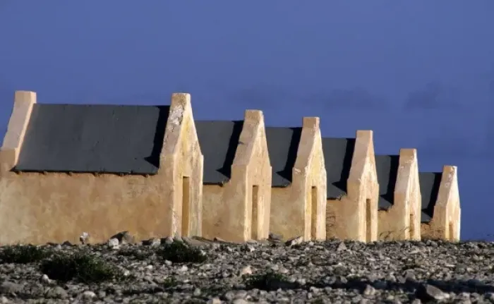 Framed Print : Slave huts, Bonaire Framed Print : Slave huts, Bonaire