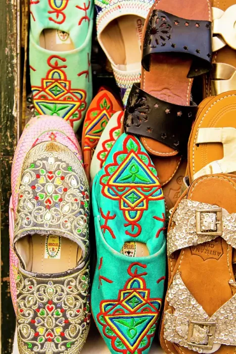 Framed Print : Slippers shoes in shops along narrow cobblestone streets of Kasbah in Bab Al Fahs, Old Medina, Tangier, Morocco, Africa. (Editorial Use Only) Framed Print : Slippers shoes in shops along narrow cobblestone streets of Kasbah in Bab Al Fahs, Old Medina, Tangier, Morocco, Africa. (Editorial Use Only)