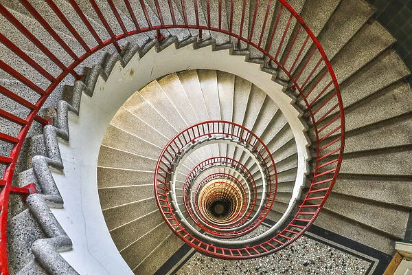 Slovenia, Ljubljana, circular staircase