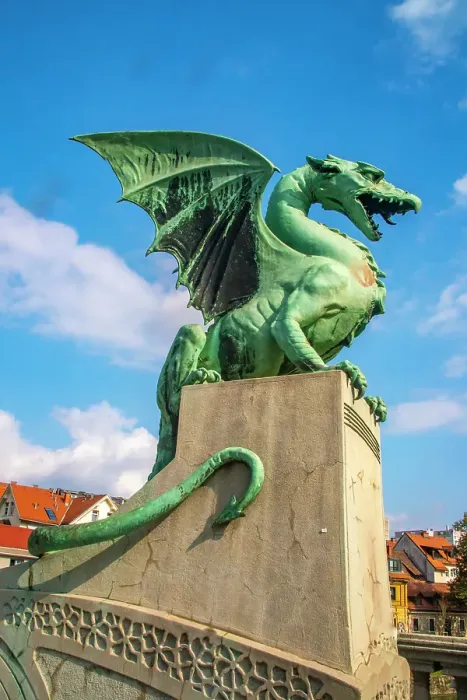 Framed Print : Slovenia, Ljubljana. Statue on Dragon Bridge. ©Cathy & Gordon Illg / Jaynes Gallery / DanitaDelimont.com Framed Print : Slovenia, Ljubljana. Statue on Dragon Bridge. ©Cathy & Gordon Illg / Jaynes Gallery / DanitaDelimont.com
