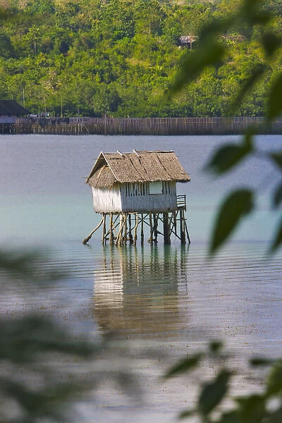 A small fishing house in the water, Bohol Island, Philippines