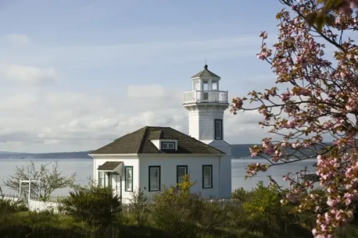 Framed Print : Small lighthouse in Port Townsend, WA Framed Print : Small lighthouse in Port Townsend, WA