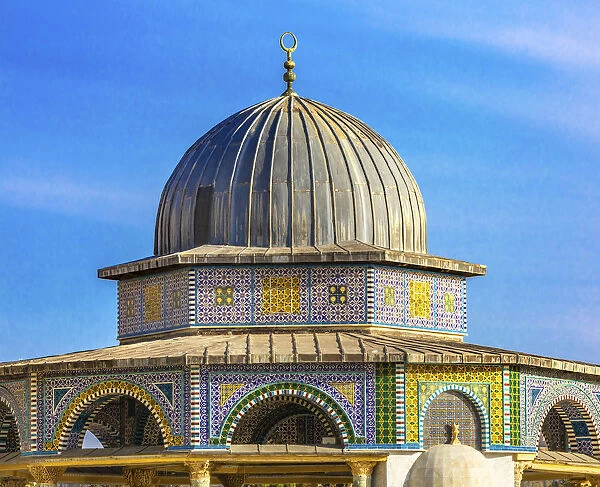 Small Shrine Dome of the Rock Islamic Mosque Temple Mount Jerusalem Israel