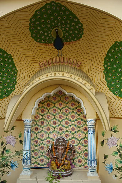 Small shrine to Ganesh, Jaipur, Rajasthan, India
