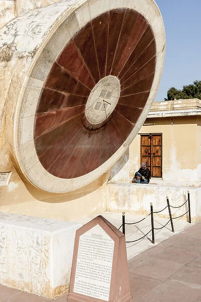 Small sundial. Jantar Mantar. Astronomy observatory. Jaipur. Rajasthan. India