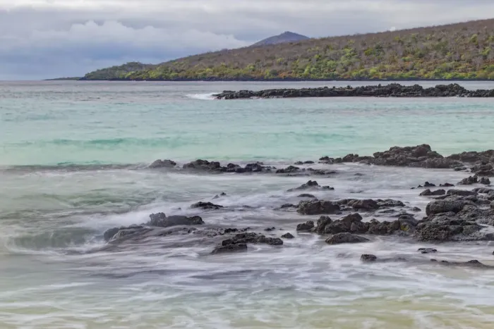 Framed Print : Small waves on lava rocks along shoreline of Floreana Island, Galapagos Islands, Ecuador Framed Print : Small waves on lava rocks along shoreline of Floreana Island, Galapagos Islands, Ecuador