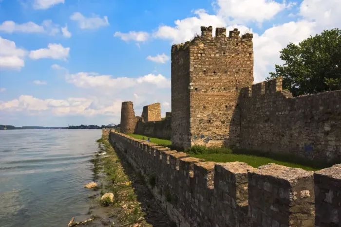 Framed Print : Smederevo Fortress by the Danube River, Serbia