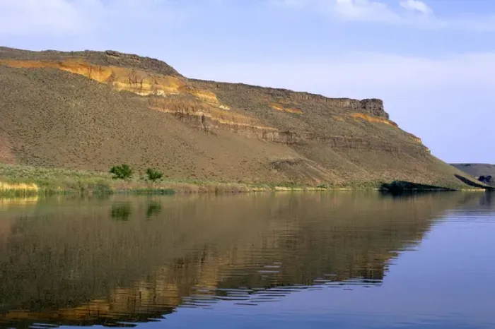 Framed Print : The Snake River near Swan Falls, Idaho