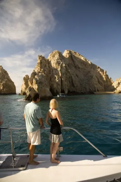 Framed Print : Snorkel tour, Lands End, near Cabo San Lucas, Baja California, Mexico. (MR)
