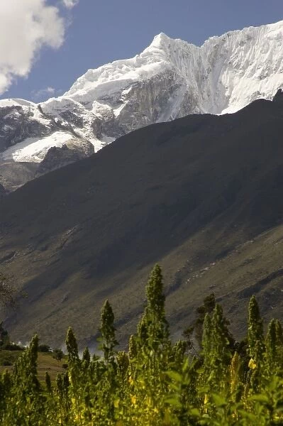 Snow-capped Andes Mountains, Humacchuco, Peru