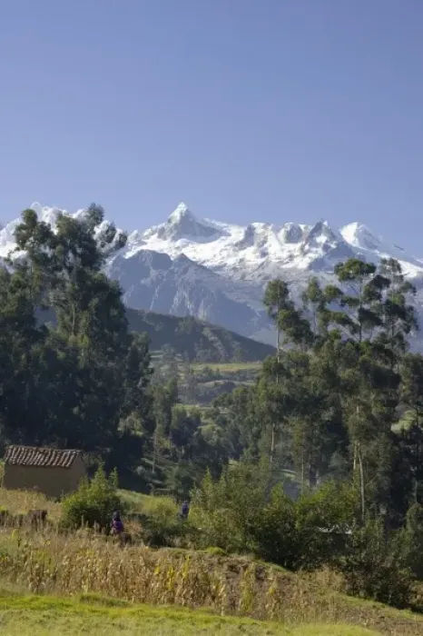 Framed Print : Snow-capped Andes Mountains, Vicos, Peru