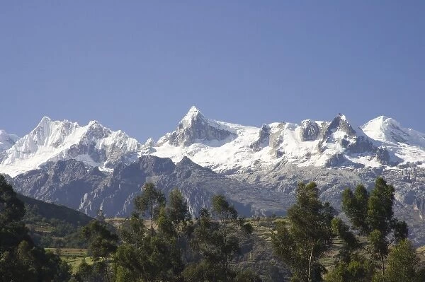 Snow-capped Andes Mountains, Vicos, Peru
