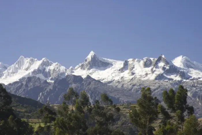 Framed Print : Snow-capped Andes Mountains, Vicos, Peru