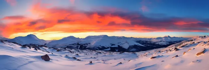 Framed Print : Snowy mountain scenic. (AI Generated)