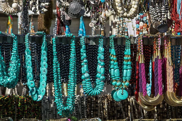 South Africa, Cape Town. Greenmarket Square, popular local handicraft market