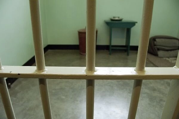 South Africa, Cape Town, Robben Island. Nelson Mandelas cell