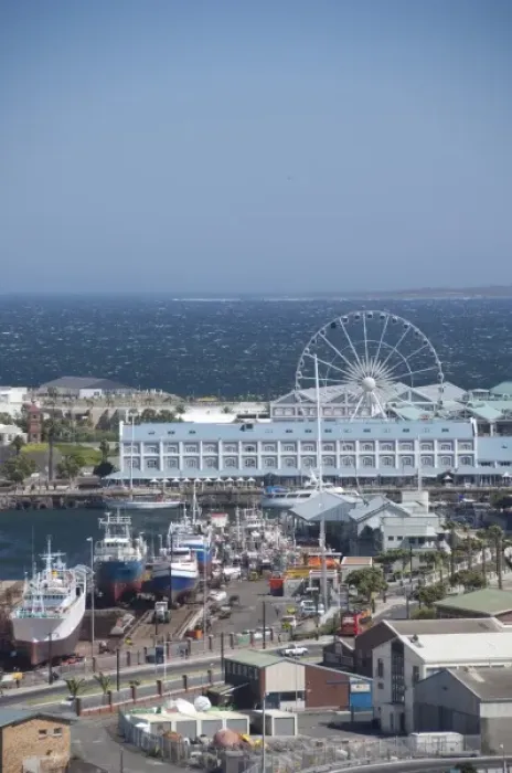 Framed Print : South Africa, Cape Town, Victoria and Alfred Waterfront. Downtown Farris wheel Framed Print : South Africa, Cape Town, Victoria and Alfred Waterfront. Downtown Farris wheel