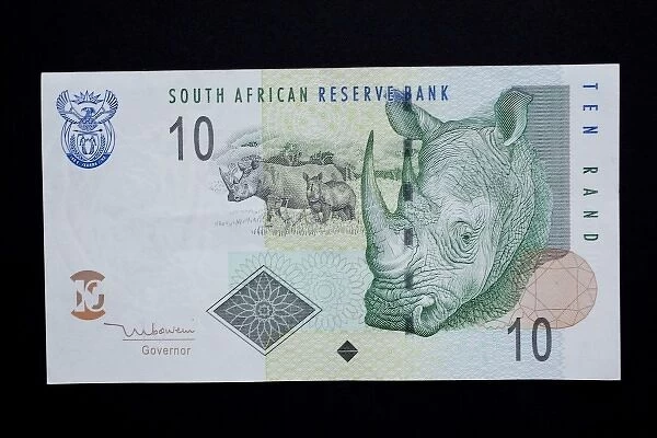 South Africa. Close-up of South African rand paper money