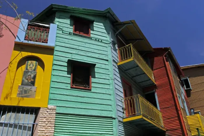 Framed Print : South America, Argentina, Buenos Aires. Colorful architecture of La Boca neighborhood Framed Print : South America, Argentina, Buenos Aires. Colorful architecture of La Boca neighborhood