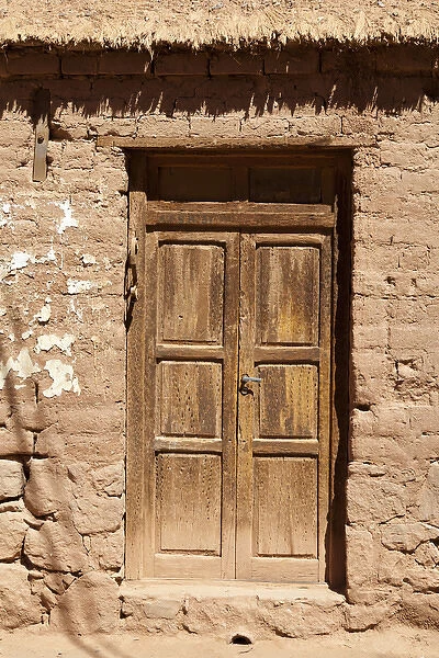 South America, Argentina, Province Jujuy - entrance, made out of cactus wood of a