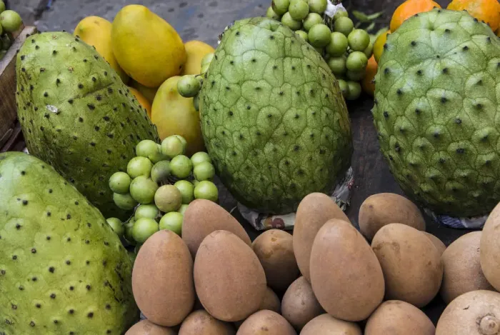 Framed Print : South America, Caribbean, Colombia, Cartagens, Fresh tropical fruit for sale in Framed Print : South America, Caribbean, Colombia, Cartagens, Fresh tropical fruit for sale in