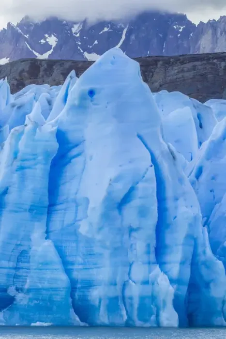 Framed Print : South America, Chile, Patagonia, Torres del Paine National Park. Blue glacier and mountains Framed Print : South America, Chile, Patagonia, Torres del Paine National Park. Blue glacier and mountains
