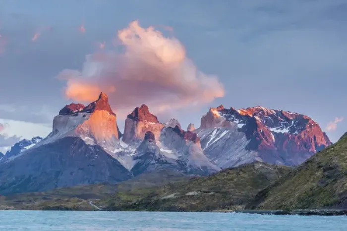 Framed Print : South America, Chile, Patagonia, Torres del Paine National Park. The Horns mountains Framed Print : South America, Chile, Patagonia, Torres del Paine National Park. The Horns mountains