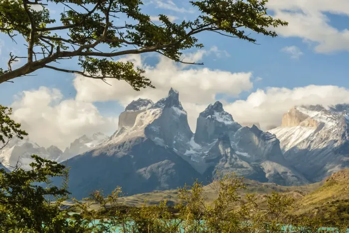 Framed Print : South America, Chile, Patagonia. Lake Pehoe and The Horns mountains Framed Print : South America, Chile, Patagonia. Lake Pehoe and The Horns mountains