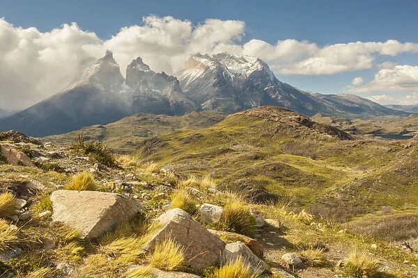 South America, Chile, Patagonia. The Horns mountains