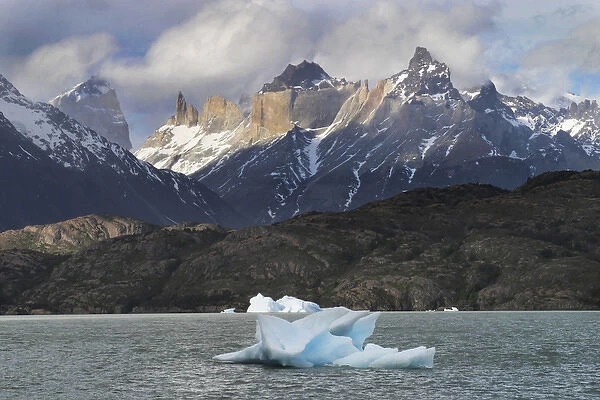 South America Chile Patagonia Torres del Paine National Park Iceberg