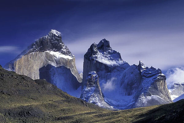 South America, Chile, Torre Del Paine National Park. Cuernos Del Paine