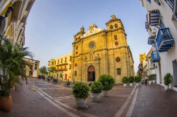 Framed Print : South America, Colombia, Cartagena, Historic Santuario and Iglesia de San Pedro Framed Print : South America, Colombia, Cartagena, Historic Santuario and Iglesia de San Pedro