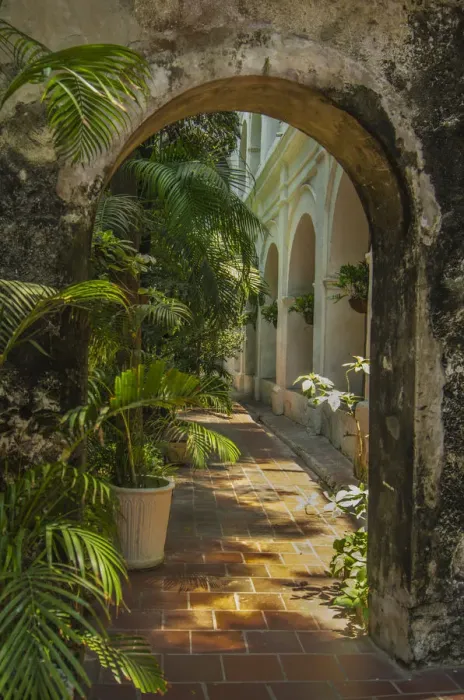 Framed Print : South America, Colombia, Cartagena, Historic Santuario and Iglesia de San Pedro
