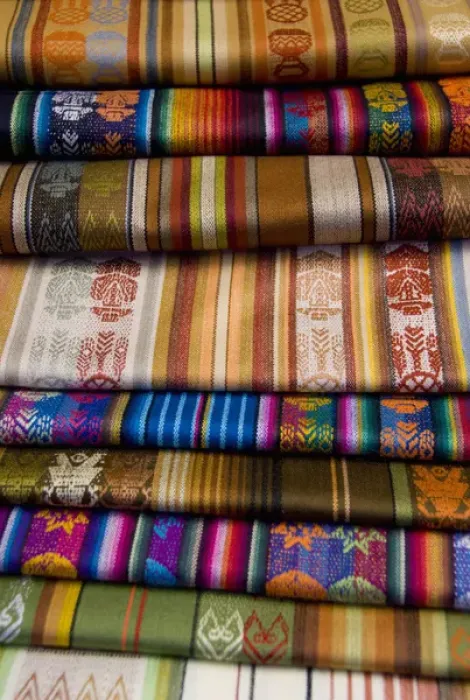Framed Print : South America, Ecuador. Famous Otavalo Market which dates back to pre-Inca times