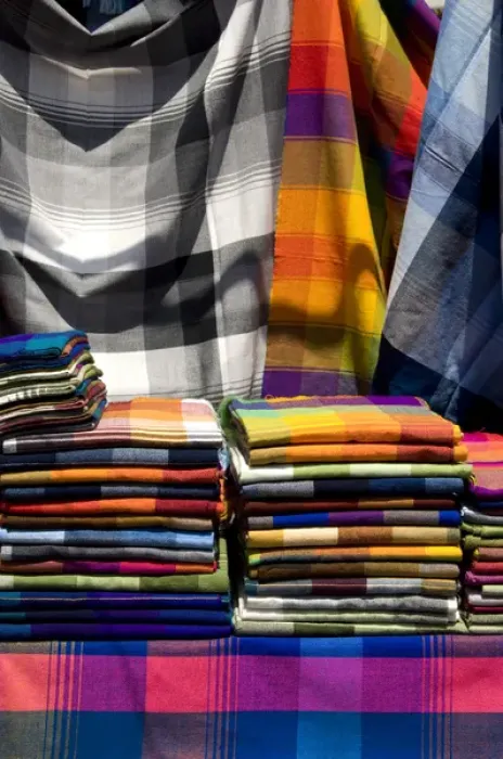 Framed Print : South America, Ecuador. Famous Otavalo Market which dates back to pre-Inca times