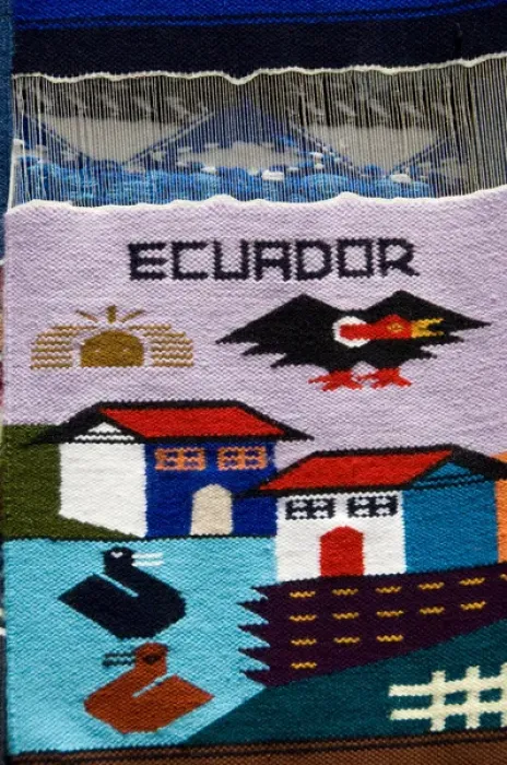 Framed Print : South America, Ecuador. Famous Otavalo Market which dates back to pre-Inca times Framed Print : South America, Ecuador. Famous Otavalo Market which dates back to pre-Inca times