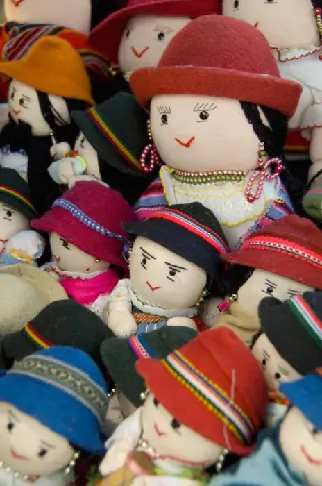 Framed Print : South America, Ecuador. Famous Otavalo Market which dates back to pre-Inca times